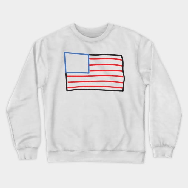 Sketch Flag Crewneck Sweatshirt by ATG Designs